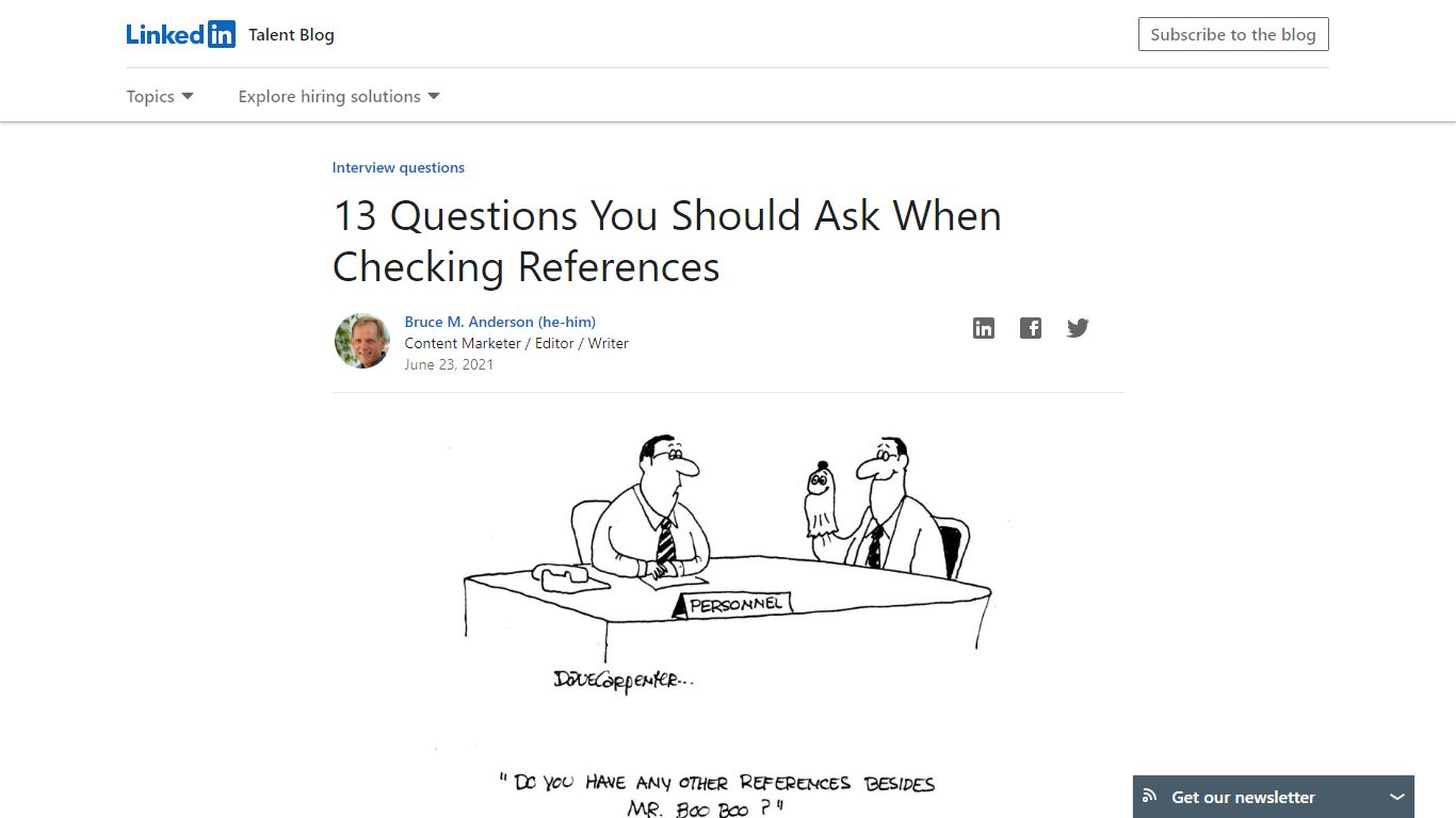 13 Questions You Should Ask When Checking References - LinkedIn